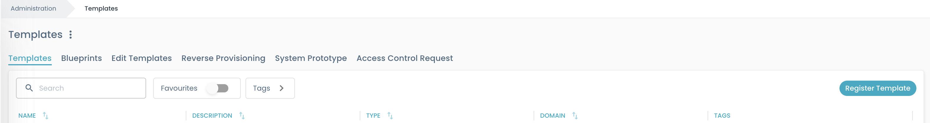 Register existing component